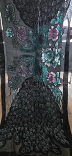 Vintage zijde omslagdoek  / sjaal, Kleding | Dames, Mutsen, Sjaals en Handschoenen, Ophalen of Verzenden, Zo goed als nieuw, Maat 46/48 (XL) of groter