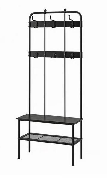 Ikea kapstok en schoenenrek zwart - Pinnig Nipåsen beschikbaar voor biedingen
