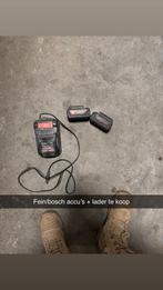Fein/bosch accu’s + lader, Ophalen, Zo goed als nieuw, Minder dan 400 watt, Boor- en Schroefmachine