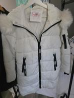 Witte winterjas met bontkraag, Ophalen, Zo goed als nieuw, Wit