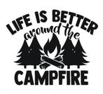 camper caravan bus sticker life is better