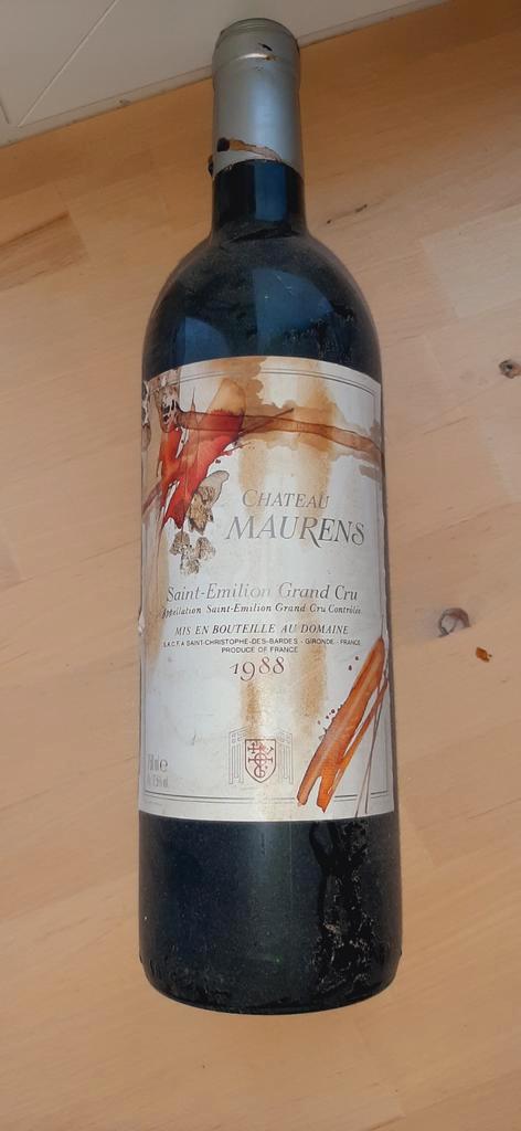 Chateau Maurens Saint-Emilion Grand Cru 1988, Verzamelen, Wijnen, Ophalen