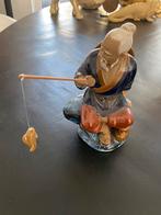 Vintage beeldje visser, Shiwan, azie, Ophalen