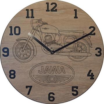 Themaklok met een Jawa motor (1) als thema beschikbaar voor biedingen