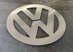 VW Volkswagen embleem geborsteld Aluminium +- 40cm 3mm dik, Verzamelen, Ophalen of Verzenden, Auto's