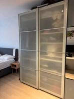 Ikea pax met schuifdeuren en binnenwerk, Glas, Gebruikt, Met hangruimte, Ophalen of Verzenden