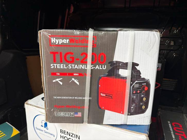 Nieuwe Hyper Welding TIG-200 Lasapparaat, Doe-het-zelf en Verbouw, Gereedschap | Lasapparaten, Nieuw, Tig, 150 tot 250 ampère
