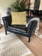 Lederen fauteuil /Love seat, Huis en Inrichting, Fauteuils, Gebruikt, Ophalen of Verzenden, 100 tot 125 cm, Leer