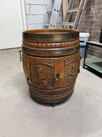 Antieke likeur- en wijnkast (houten barrel), Ophalen