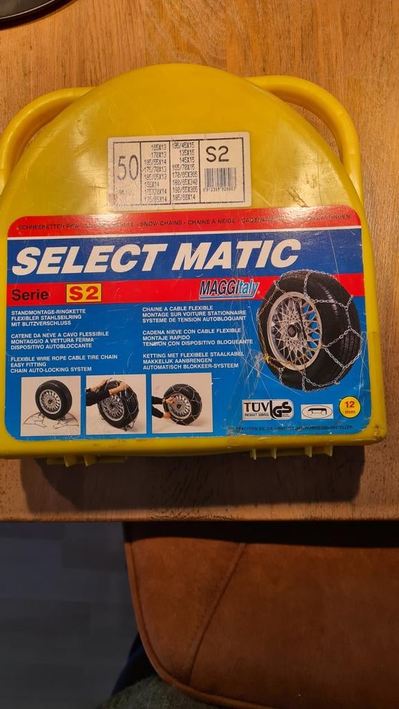 Sneeuwkettingen Select Matic S2 - Maat 50, Ophalen, Zo goed als nieuw