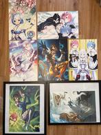 Anime/video game posters - re: zero, overwatch, portal, Verzamelen, Posters, Ophalen of Verzenden, Zo goed als nieuw, Rechthoekig Staand
