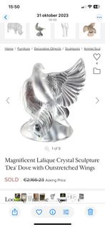 Lalique Kristallen Duif - Prachtig Decoratief Stuk, Antiek en Kunst, Ophalen