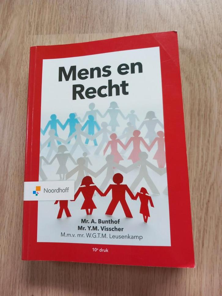A. Bunthof - Mens en Recht, Boeken, Wetenschap, Zo goed als nieuw, Sociale wetenschap, Ophalen of Verzenden