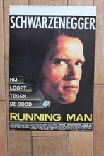 filmaffiche Arnold Schwarzenegger Running Man filmposter, Rechthoekig Staand, Ophalen of Verzenden, Zo goed als nieuw, A1 t/m A3