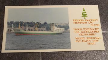 Kerstgroet - boot Abidjan (jaren 70) beschikbaar voor biedingen