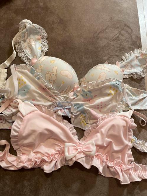 3x setje + 3x BH Kawaii Babe, Kleding | Dames, Ondergoed en Lingerie, Setje, Roze, Ophalen of Verzenden