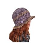 Handgemaakte Gehaakte Hoed - Lilatint, 56 of 57 cm (M, 7 of 7⅛ inch), Verzenden, Hoed, Nieuw