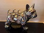 Dog steampunk erg mooi beeld goudkleurig, Verzamelen, Ophalen of Verzenden, Nieuw, Dier