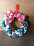 STOFFEN KRANS HANDGEMAAKT-KERSTKRANS, Verzenden, Zo goed als nieuw