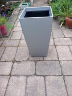 Lechuza Premium Cubico 30 plantenbak grijs / zilver, Tuin, Kunststof, Minder dan 60 cm, Vierkant