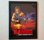 Rambo First Blood Part 2 ingelijste Poster 30*40cm, Verzamelen, Posters, Rechthoekig Staand, Met lijst, Nieuw, Ophalen of Verzenden