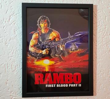 Rambo First Blood Part 2 ingelijste Poster 30*40cm beschikbaar voor biedingen