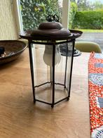 Vintage Hanglamp met geslepen glas, Ophalen of Verzenden