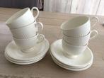 6 kop en schotels Wedgwood Edme, doorsnee 8,5cm. Nieuwstaat, Huis en Inrichting, Keuken | Servies, Ophalen of Verzenden, Zo goed als nieuw