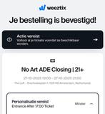 No Art ADE Closing ticket - entry after 17:00, Tickets en Kaartjes, Evenementen en Festivals, Eén persoon