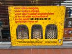 Vintage Michelin Reclamebord, Verzamelen, Reclamebord, Gebruikt, ., Ophalen of Verzenden