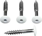 50 -100 Trespa schroeven RVS WIT (RAL 9010) 38 mm wand huis, Verzenden, Nieuw