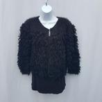 Grappig zwart pluis vest. Mt S/M Merk Sophyline & Co, ., Zwart, Ophalen of Verzenden, Zo goed als nieuw