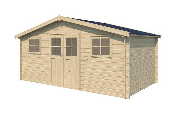 AANBIEDING Blokhut Berging Tuinhuis Mencave Hudson 505x295, Tuin en Terras, Tuinhuizen, Nieuw, Blokhut, Hout, 500 cm of meer, 200 tot 400 cm