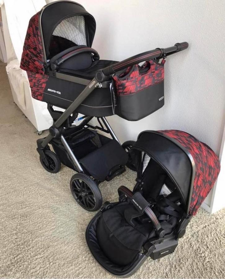 MOET NU WEG!! Mercedes AMG kinderwagen limited edition, Kinderen en Baby's, Kinderwagens en Combinaties, Gebruikt, Combiwagen