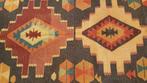 Antiek Kazak Oosterse kelim 310 x 130/Perzisch tapijt/Loper, Blauw, Www.simatapijten.nl, 150 tot 200 cm, 200 cm of meer