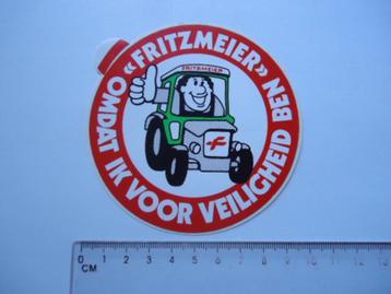 sticker oud FRITZMEIER traktor tractor trekker machine boer  beschikbaar voor biedingen