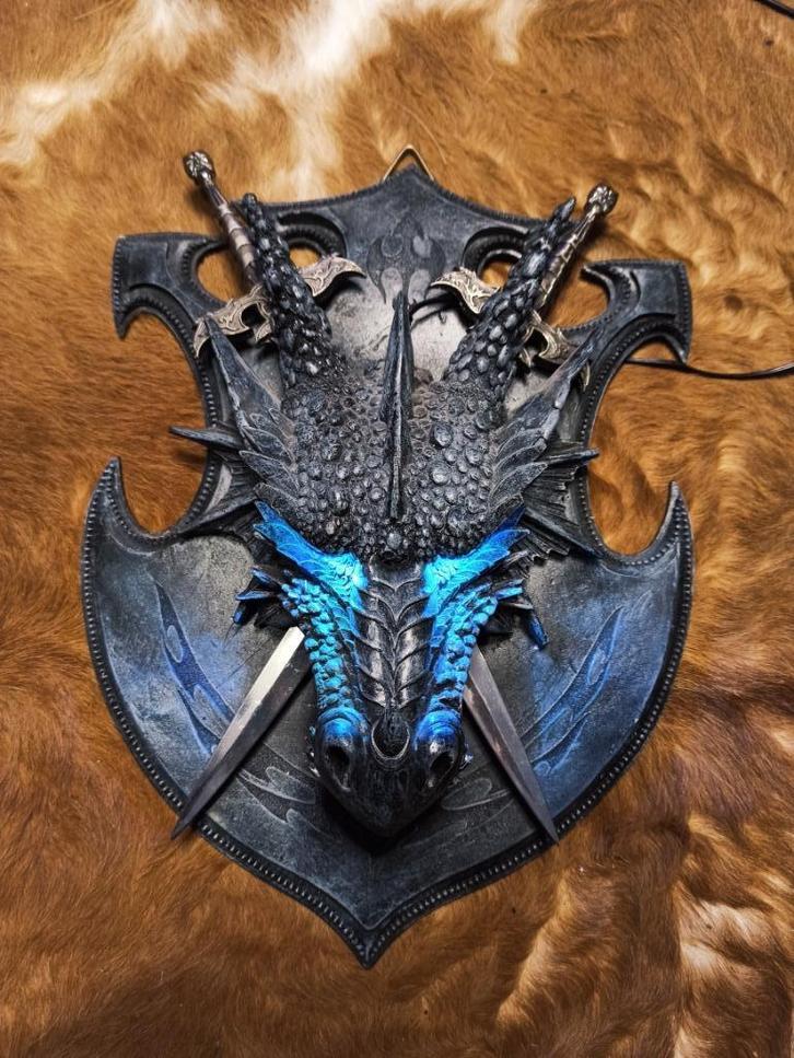 Zwarte Draken Trofee, Antiek en Kunst, Kunst | Beelden en Houtsnijwerken, Ophalen of Verzenden