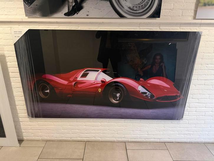 Ferrari Schilderij met Certificaat, Antiek en Kunst, Kunst | Tekeningen en Foto's, Ophalen of Verzenden