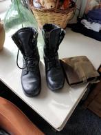 Zwarte legerkistjes boots combatboots legerschoenen maat 43, Gedragen, Ophalen of Verzenden, Zwart, Boots