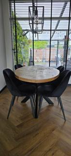 Eettafel met of zonder stoelen, Huis en Inrichting, Tafels | Eettafels, Ophalen, 50 tot 100 cm, Zo goed als nieuw, Vijf personen of meer