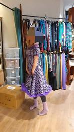 Rock en roll jurk met patticoat, Paars, Ophalen of Verzenden, Zo goed als nieuw, Knielengte