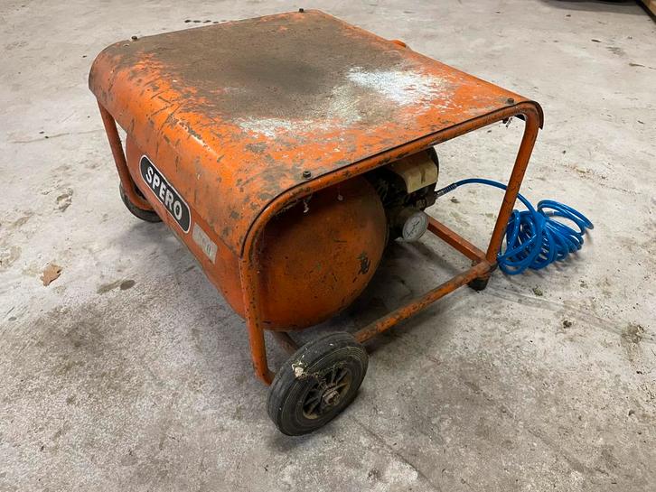 Spero compressor laag model, Doe-het-zelf en Verbouw, Compressors, Gebruikt, 6 tot 10 bar, Minder dan 25 liter, Minder dan 200 liter/min