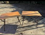 Partij Inklapbare Tafels met Transportkarren, Gebruikt, 50 tot 100 cm, Vierkant, Ophalen of Verzenden