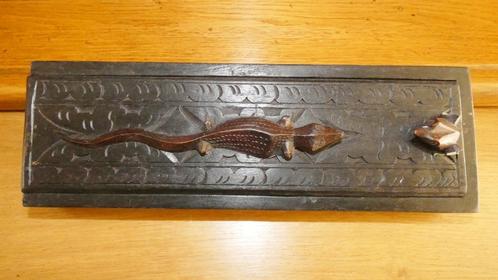 Houtsnijwerk doos met eet stokjes chopstick [1660], Antiek en Kunst, Antiek | Woonaccessoires, Ophalen