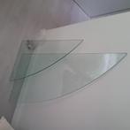 2 Glazen hoekplanken, Ophalen, Gebruikt