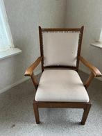 Authentieke crème kleurige stoel, Ophalen, Hout, Gebruikt, Overige kleuren
