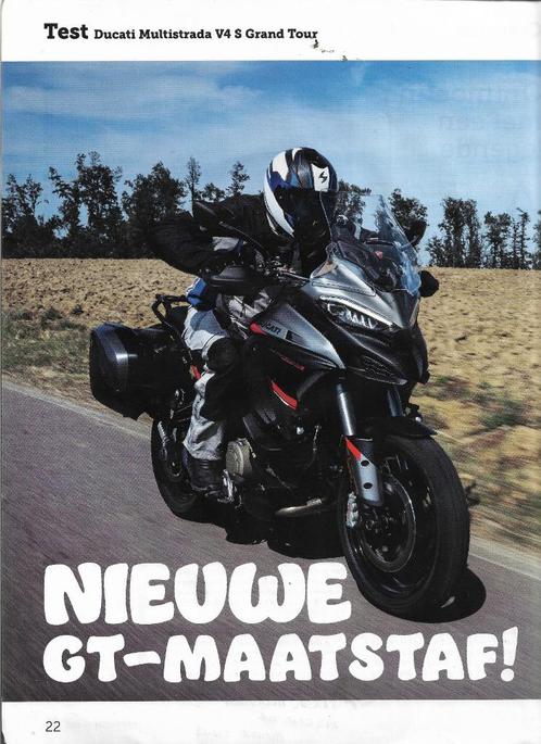 Losbladige test DUCATI Multistrada V4 S GT, Promotor 2023., Boeken, Motoren, Zo goed als nieuw, Merk of Model, Ophalen of Verzenden