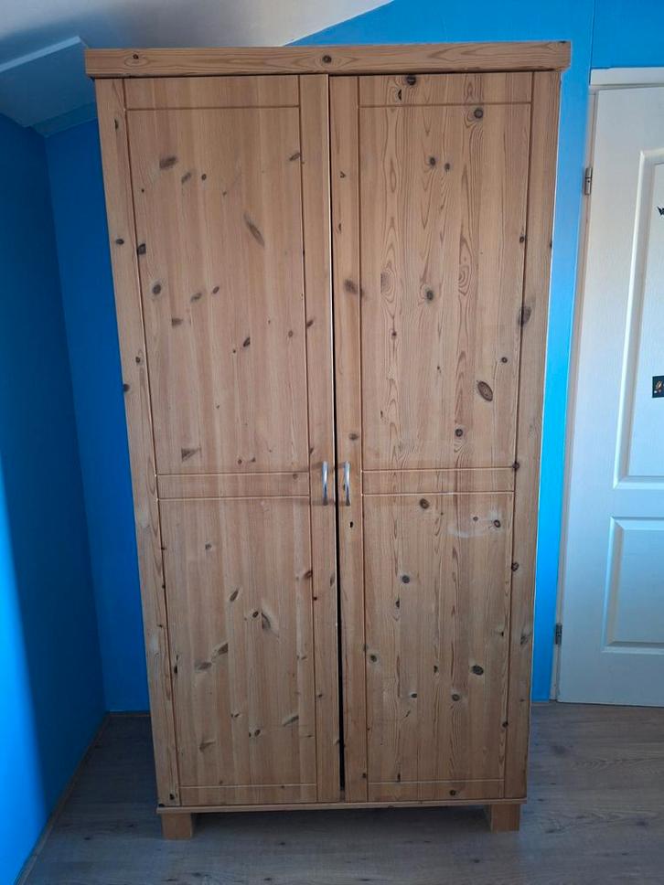 Grenen kledingkast - Netjes & Aanpasbaar!, Huis en Inrichting, Kasten | Kledingkasten, Gebruikt, 150 tot 200 cm, 50 tot 100 cm