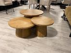 Salontafel set 3 maten massief mango 70 x70 speciale prijs