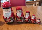 5 delige kerstman matroesjka  nr 4, Ophalen of Verzenden, Gebruikt